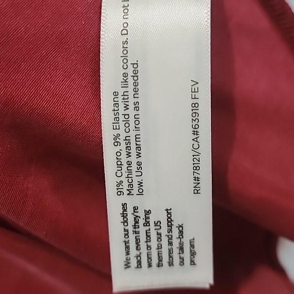 Eileen Fisher sueded cupro knit funnel neck cranberry color box top size L NWT - Picture 5 of 7